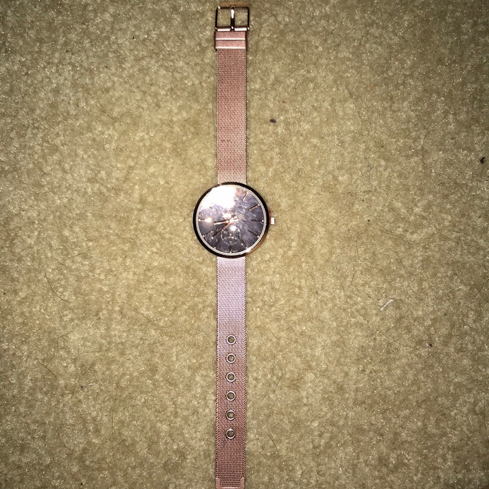 Rose gold watch